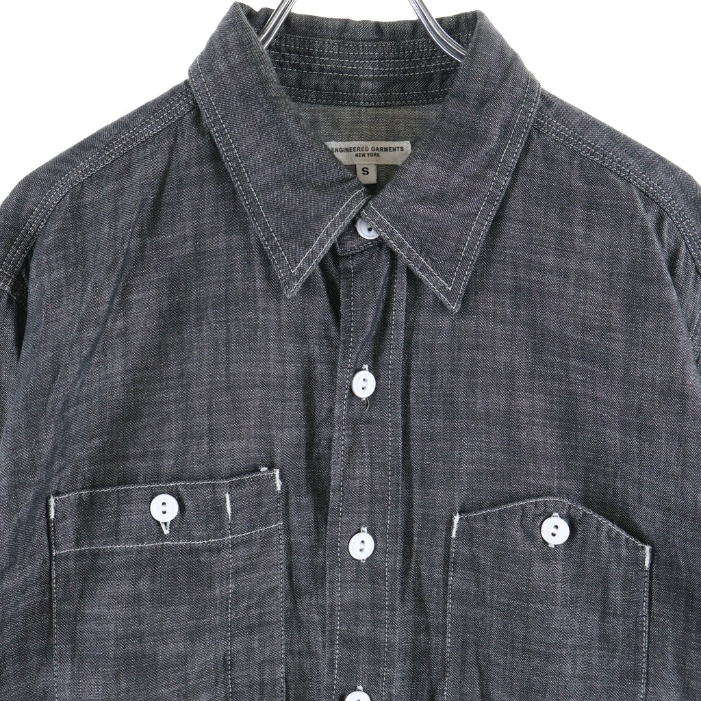 Engineered Garments(エンジニアド ガーメンツ) 24SS Work Shirts ワークシャツ 胸ポケット コットン グレー