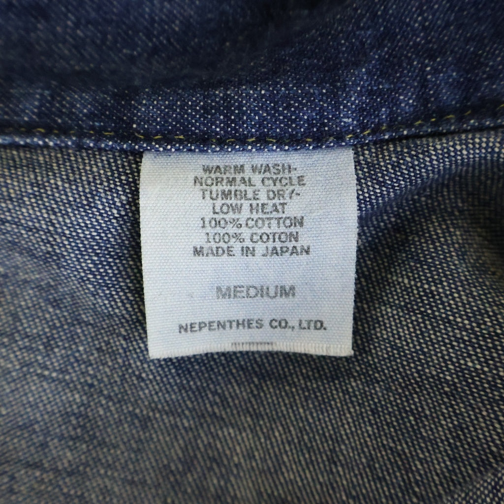 NEPENTHES(ネペンテス) HOGGS DENIM SHIRT ホッグス デニムシャツ 長袖シャツ コットン インディゴ