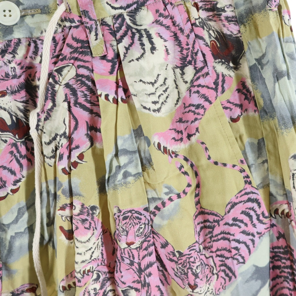 SEVESKIG(セヴシグ) 24SS ×NIPOALOHA Trousers HYAKUTORA トラウザーズ 虎柄 マルチカラー PT-SV-NYS-1004