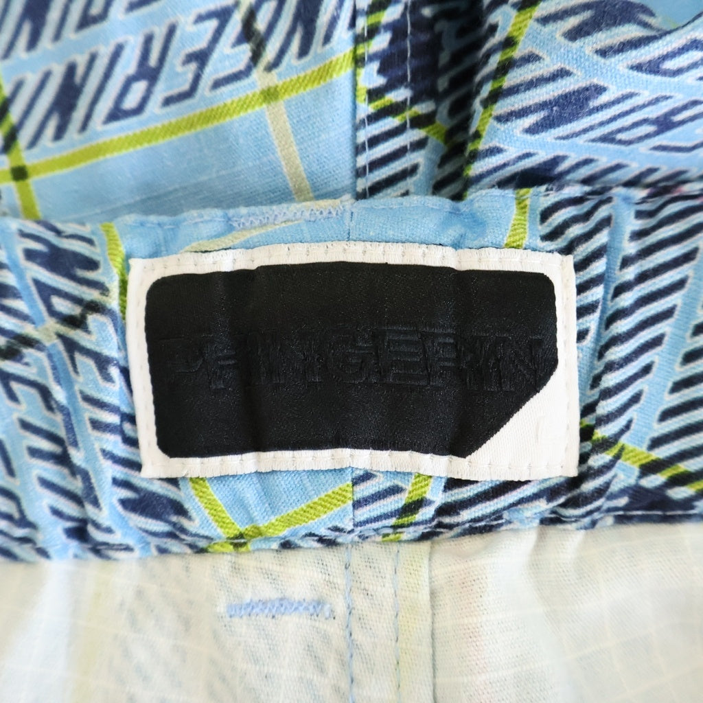PHINGERIN(フィンガリン) RIPSTOP FLIGHT PANTS ORIGINAL PLAID イージーウエスト リップストップ フライトパンツ チェック柄 ブルー PD-252-BT-082