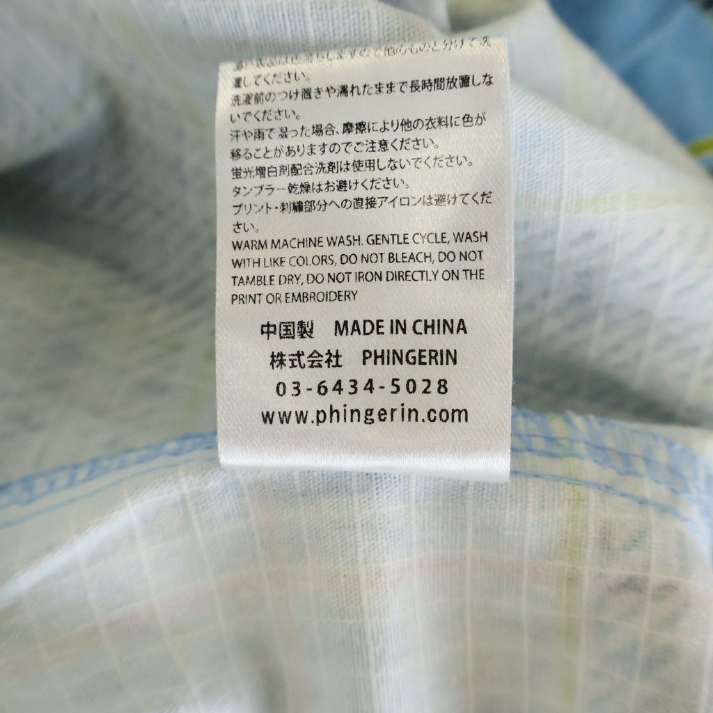 PHINGERIN(フィンガリン) RIPSTOP FLIGHT PANTS ORIGINAL PLAID イージーウエスト リップストップ フライトパンツ チェック柄 ブルー PD-252-BT-082