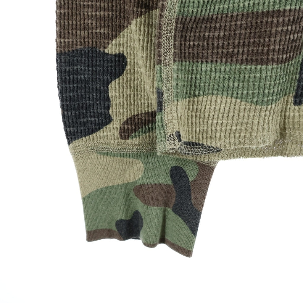 STUSSY(ステューシー) Pigment Dyed LS Thermal ピグメントダイ サーマル 迷彩 カモ 長袖Tシャツ カーキ 1140396
