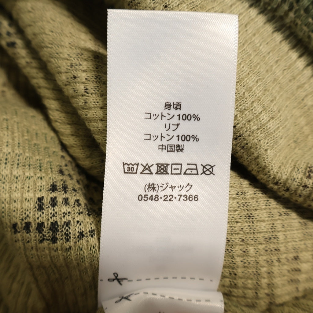 STUSSY(ステューシー) Pigment Dyed LS Thermal ピグメントダイ サーマル 迷彩 カモ 長袖Tシャツ カーキ 1140396