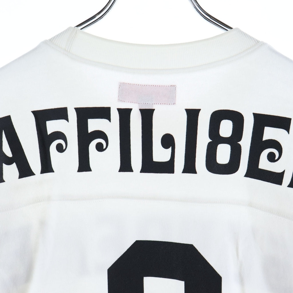 SUPREME(シュプリーム) 25SS Affiliated L/S Football Top フットボール 長袖Tシャツ カットソー ホワイト