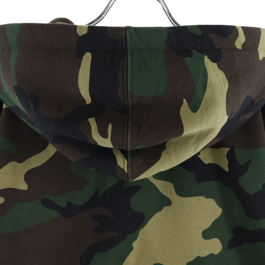 SUPREME(シュプリーム) 25AW Collegiate Applique Zip Up Hooded Sweatshirt アーチロゴ ジップアップパーカー フーディー カモ 迷彩 カーキ/ブラウン