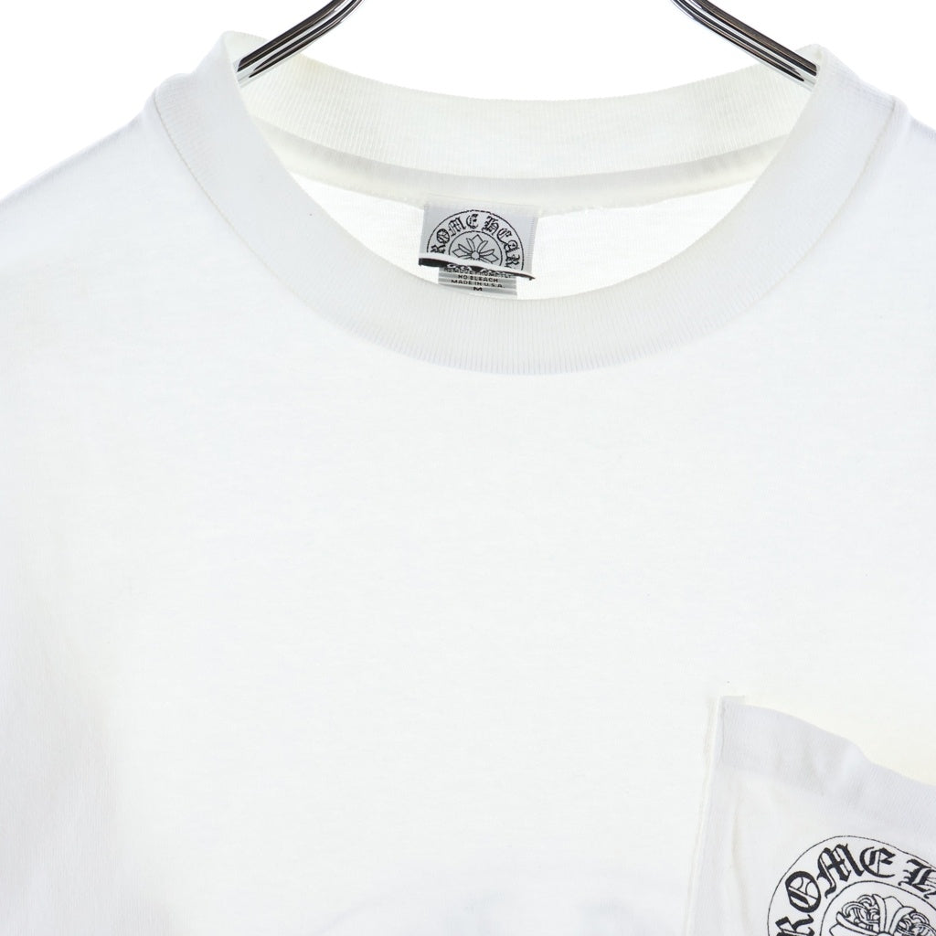 CHROME HEARTS(クロムハーツ) OLD CH NEW YORK L/S TEE オールド ニューヨーク限定 アームクロスプリント 長袖Tシャツ ロングスリーブカットソー ホワイト