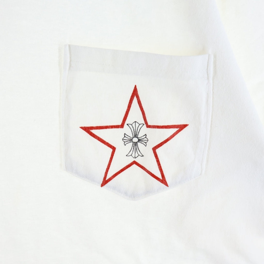 CHROME HEARTS(クロムハーツ) OLD スタープリント 半袖Tシャツ カットソー ホワイト