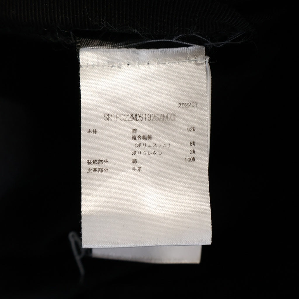 AMIRI(アミリ) ダメージ加工 スキニーデニムパンツ バンダナデザインデニムパンツ ブラック SR1PS22MDS192SAMDSI