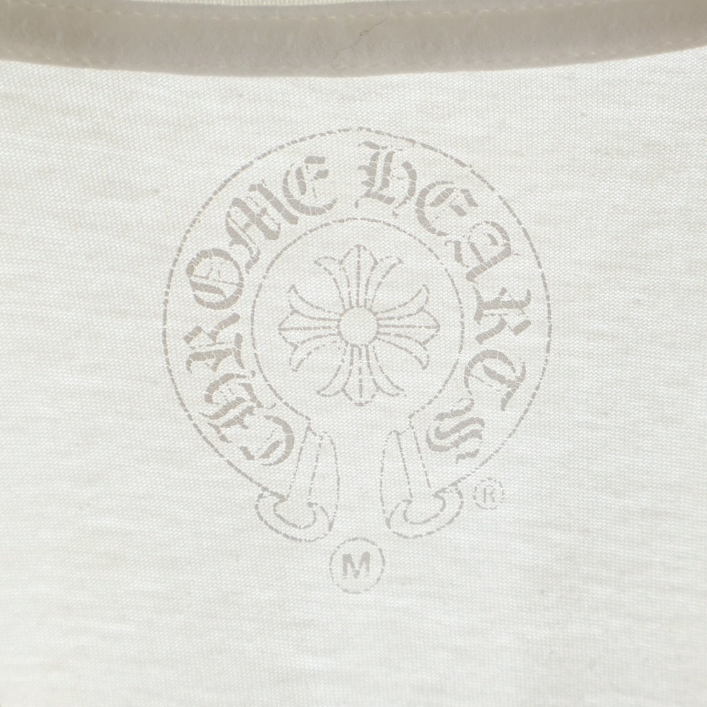 CHROME HEARTS(クロムハーツ) FOTI ハリススティーター スカルプリント 半袖Tシャツ カットソー ホワイト