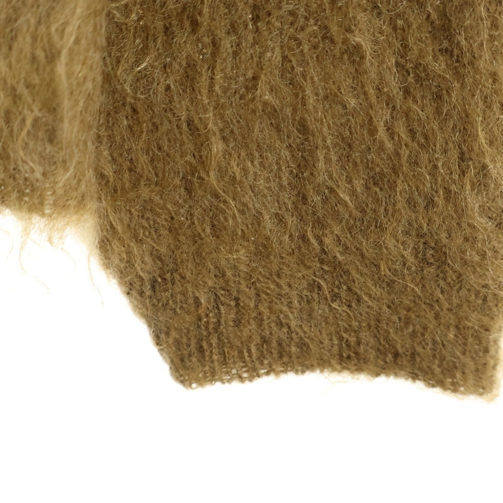 STEP AHEAD(ステップアヘッド) Mohair Cardigan W/Pocket Solid モヘアカーディガン ダブルポケット ブラウン