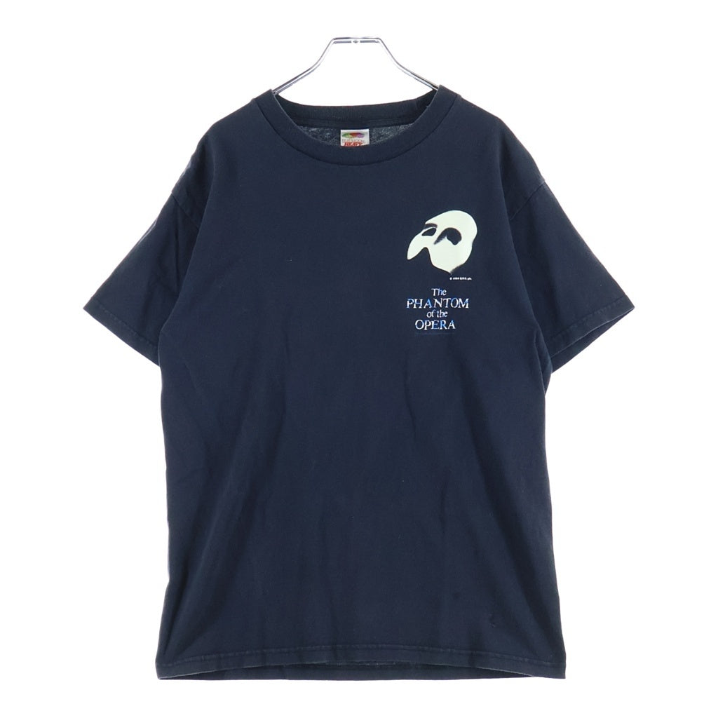 VINTAGE(ヴィンテージ) 80s PHANTOM OF THE OPERA オペラ座の怪人 ミュージカルプリント 半袖Tシャツ カットソー ブラック