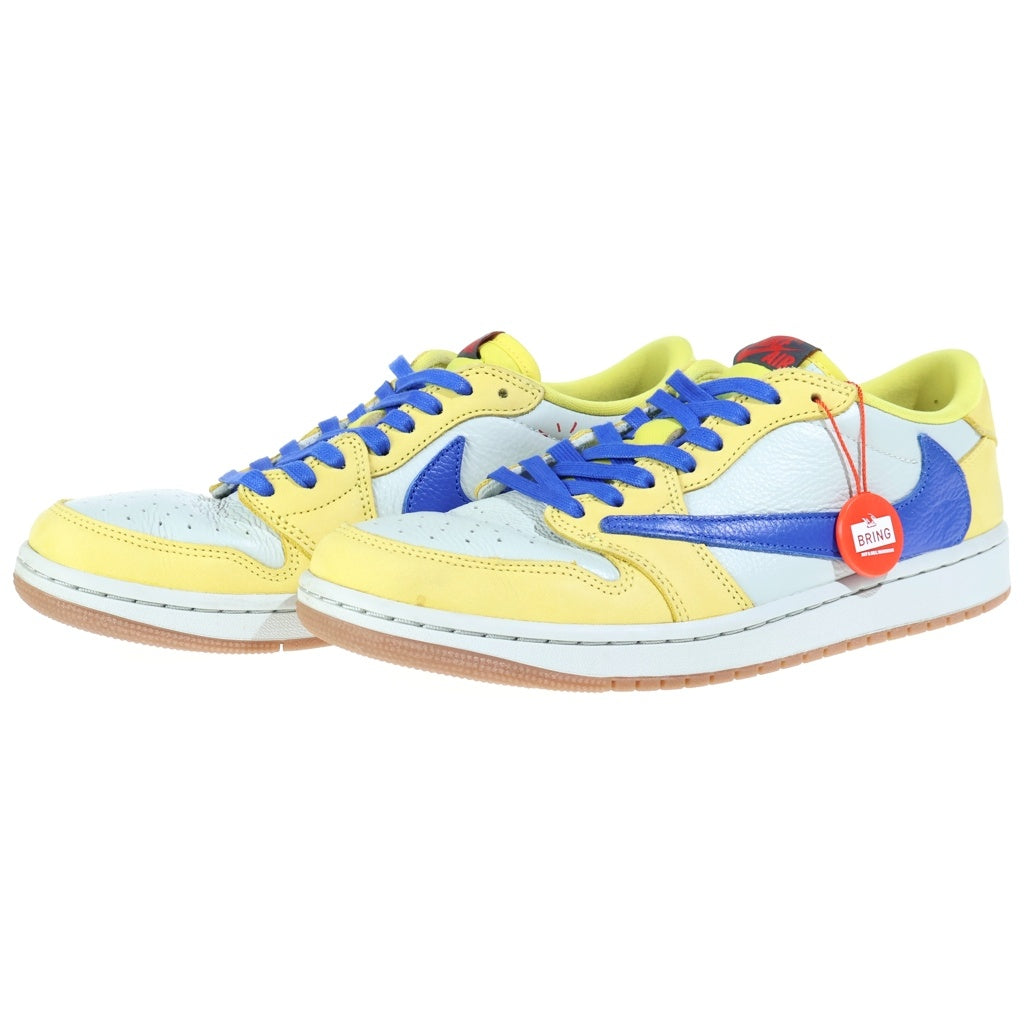 NIKE(ナイキ) ×TRAVIS SCOTT WMNS AIR JORDAN 1 RETRO LOW OG CANARY DZ4137-700 トラヴィススコット エアジョーダン1 ローカットスニーカー カナリー US10.5/27.5cm