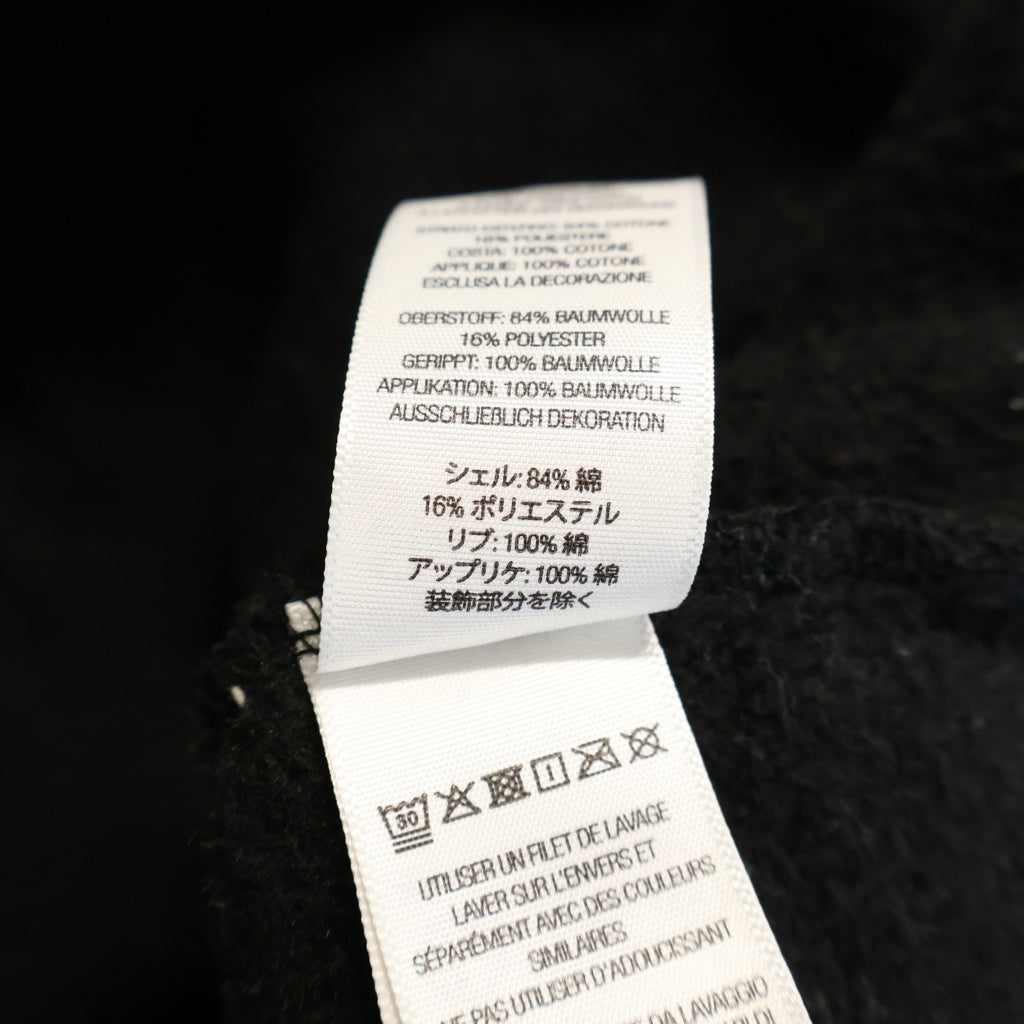 SUPREME(シュプリーム) 26SS Warrios Applique Zip Up Hooded Sweat Shirt ウォリアーズ アプリケ ジップアップ フーデッド スウェット パーカー ブラック