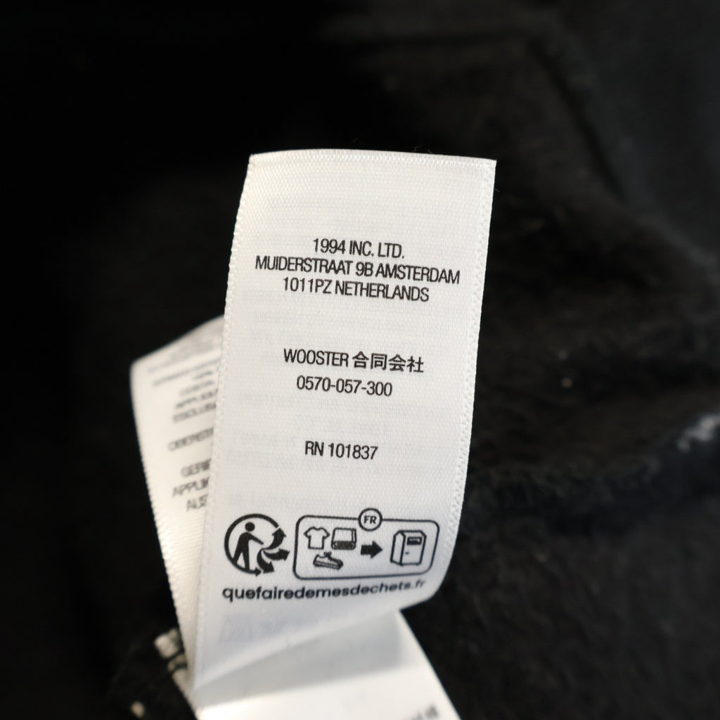 SUPREME(シュプリーム) 26SS Warrios Applique Zip Up Hooded Sweat Shirt ウォリアーズ アプリケ ジップアップ フーデッド スウェット パーカー ブラック