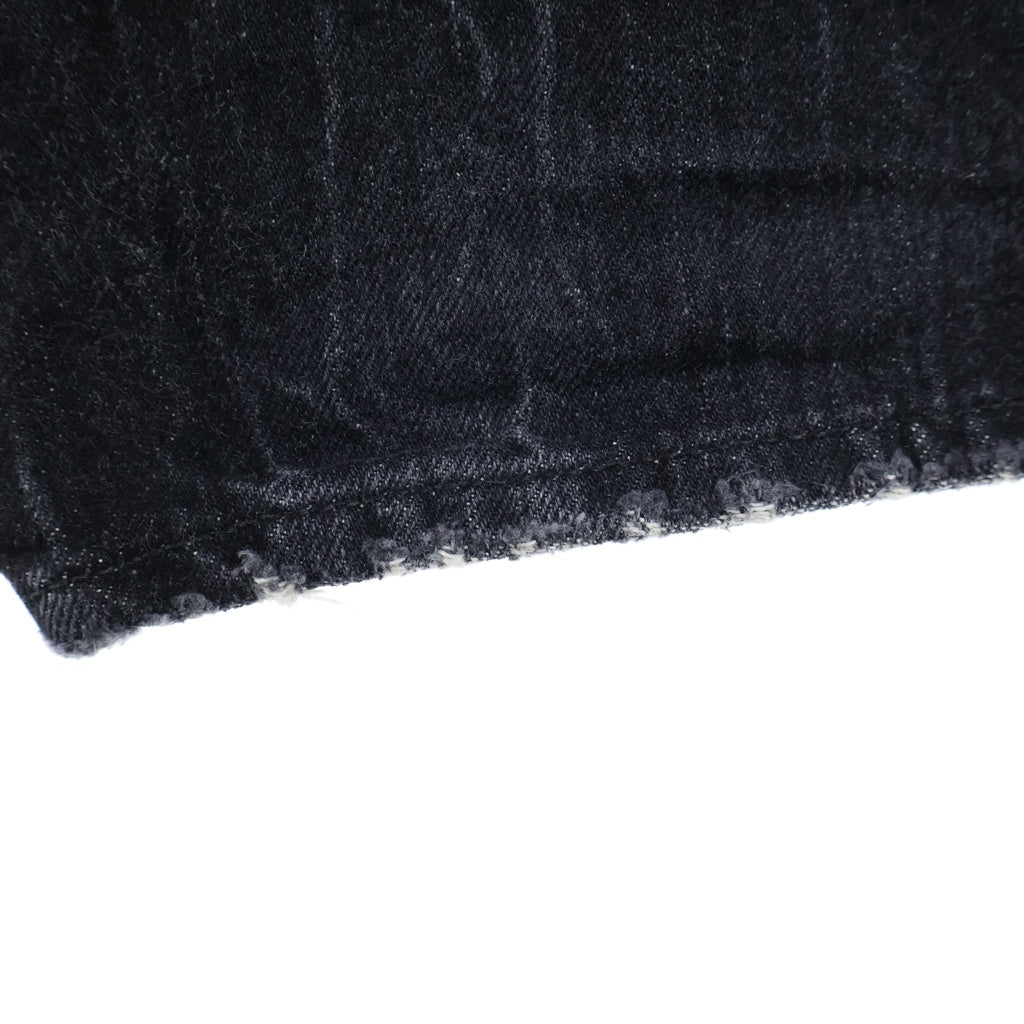SUPREME(シュプリーム) 25AW × NUMBER NINE Patches Loose Fit Jean ナンバーナイン ダメージウォッシュ加工 ロゴワッペン ルーズフィット セルビッジ デニムパンツ ブラック