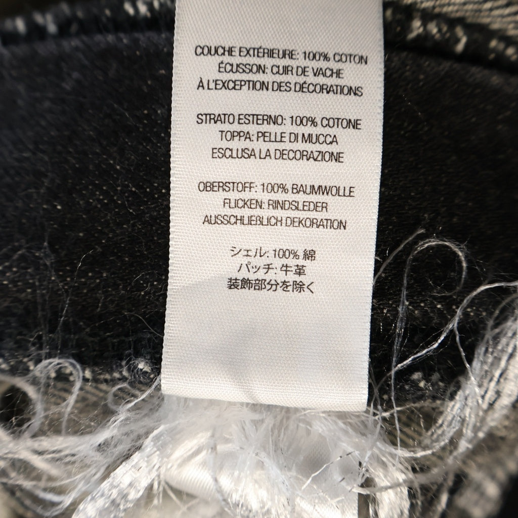 SUPREME(シュプリーム) 25AW × NUMBER NINE Patches Loose Fit Jean ナンバーナイン ダメージウォッシュ加工 ロゴワッペン ルーズフィット セルビッジ デニムパンツ ブラック
