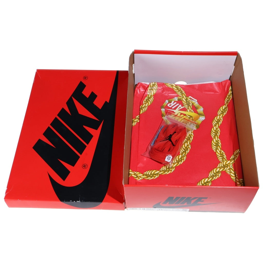 NIKE(ナイキ) WMNS AIR JORDAN 1 HIGH OG DENIM ウィメンズ エアジョーダン1 デニム ハイカットスニーカー ホワイト/ブルー US11/28cm DM9036-104