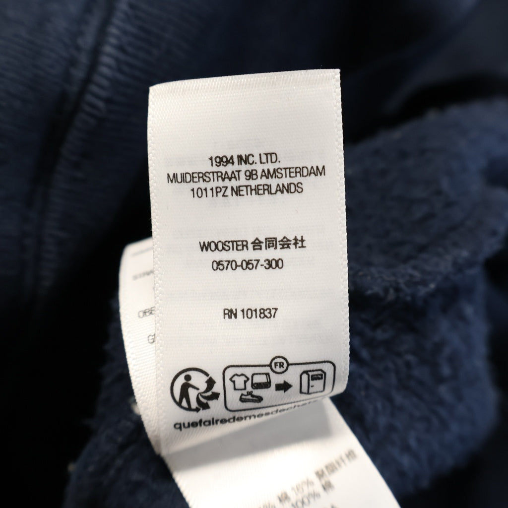 SUPREME(シュプリーム) 25AW Washed Old English Hooded Sweatshirt ウォッシュド オールドイングリッシュ フーデッドスウェットシャツ プルオーバーパーカー ネイビー