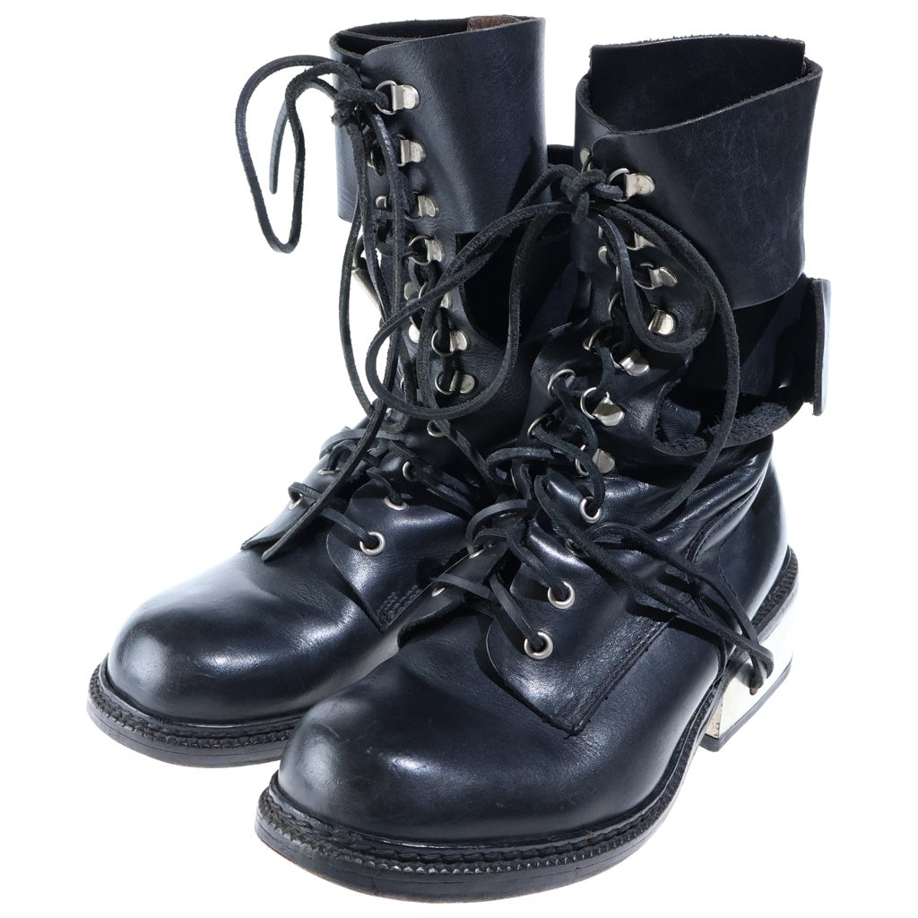 DIRK BIKKEMBERGS(ダークビッケンバーグ) Steel Heel Leather Boots スチール ヒール レザーブーツ ハイカット 本人期 ブラック