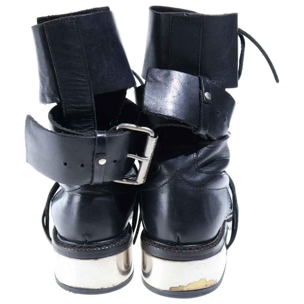 DIRK BIKKEMBERGS(ダークビッケンバーグ) Steel Heel Leather Boots スチール ヒール レザーブーツ ハイカット 本人期 ブラック