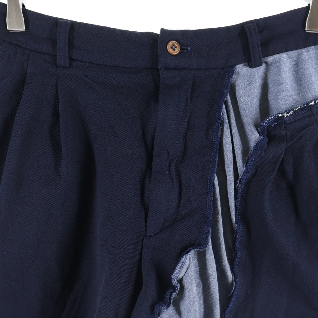 COMME des GARCONS(コムデギャルソン) 11SS ドッキングショートパンツ ネイビー GF-P054