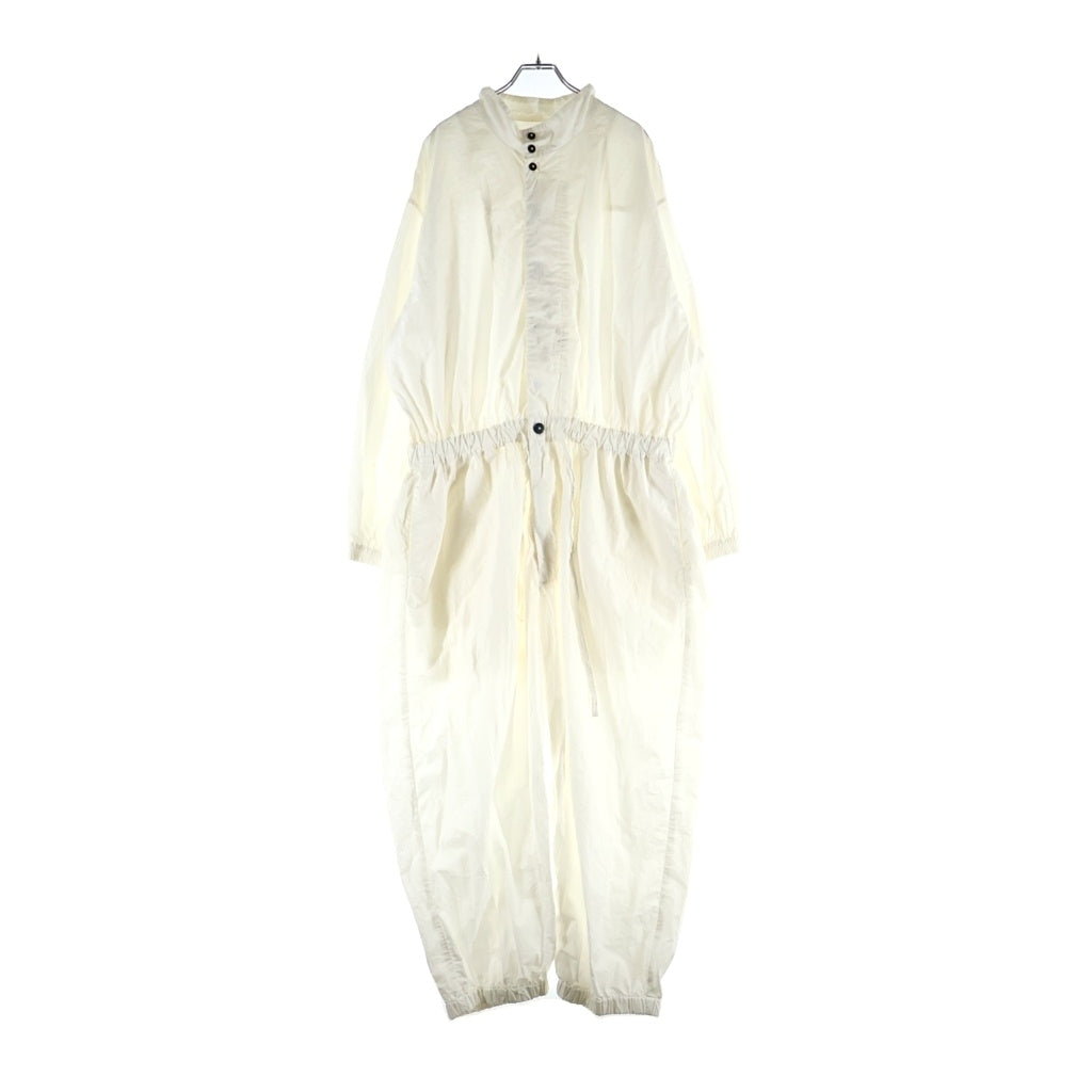 YOKO SAKAMOTO(ヨーコサカモト) JUMP SUIT ジャンプスーツ ツナギ オーバーオール コットン ホワイト レディース