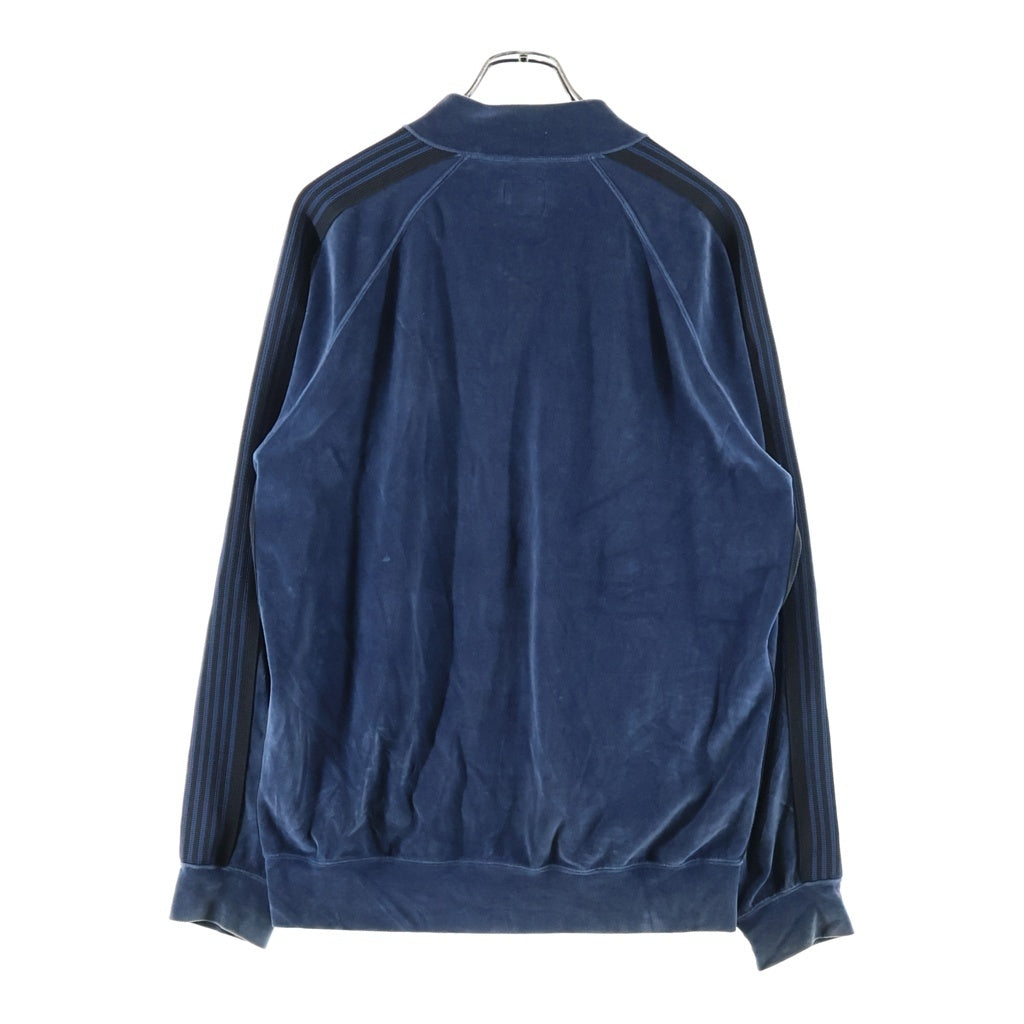 Needles(ニードルス) 23AW R.C.TRACK JACKET C PE VELOUR サイドライン ベロア トラックジャケット ブルー NS251