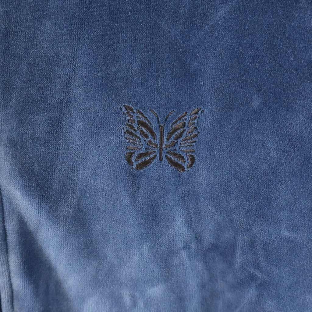 Needles(ニードルス) 23AW R.C.TRACK JACKET C PE VELOUR サイドライン ベロア トラックジャケット ブルー NS251