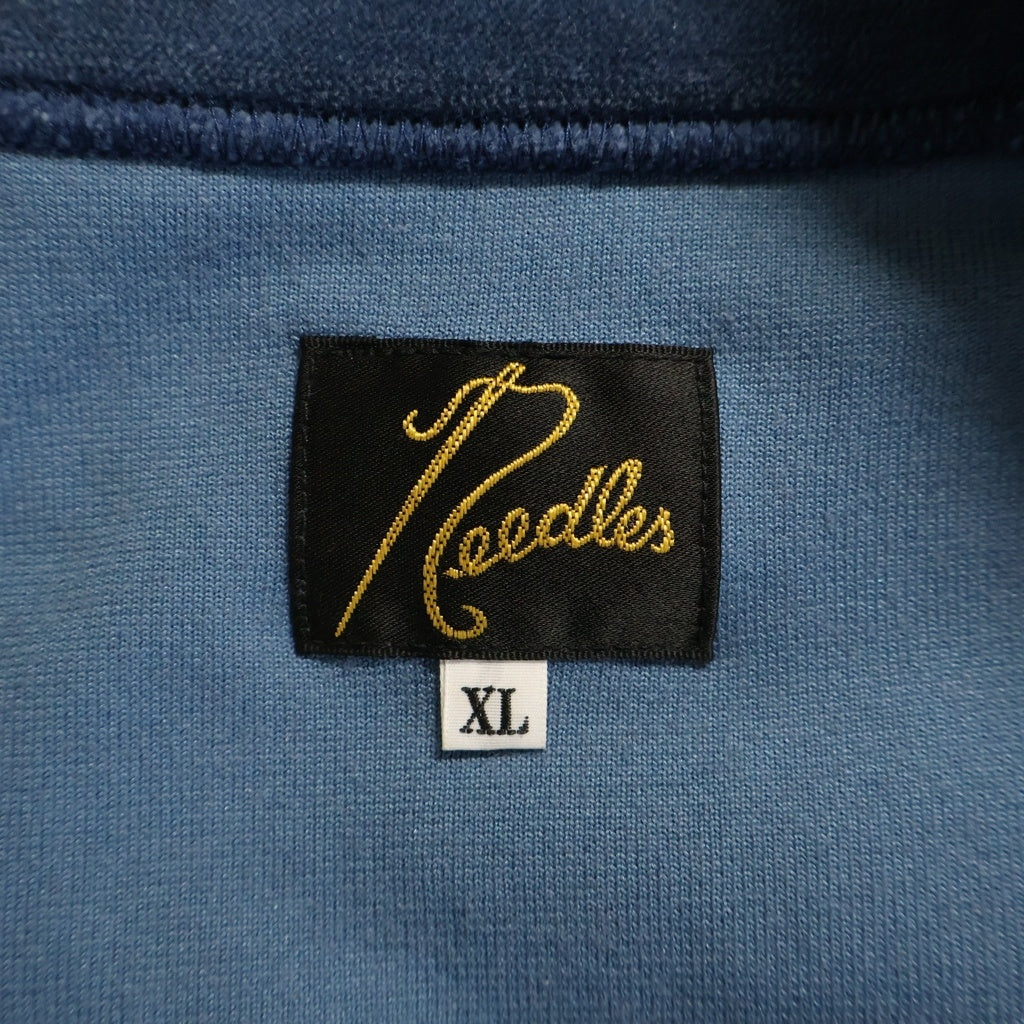 Needles(ニードルス) 23AW R.C.TRACK JACKET C PE VELOUR サイドライン ベロア トラックジャケット ブルー NS251