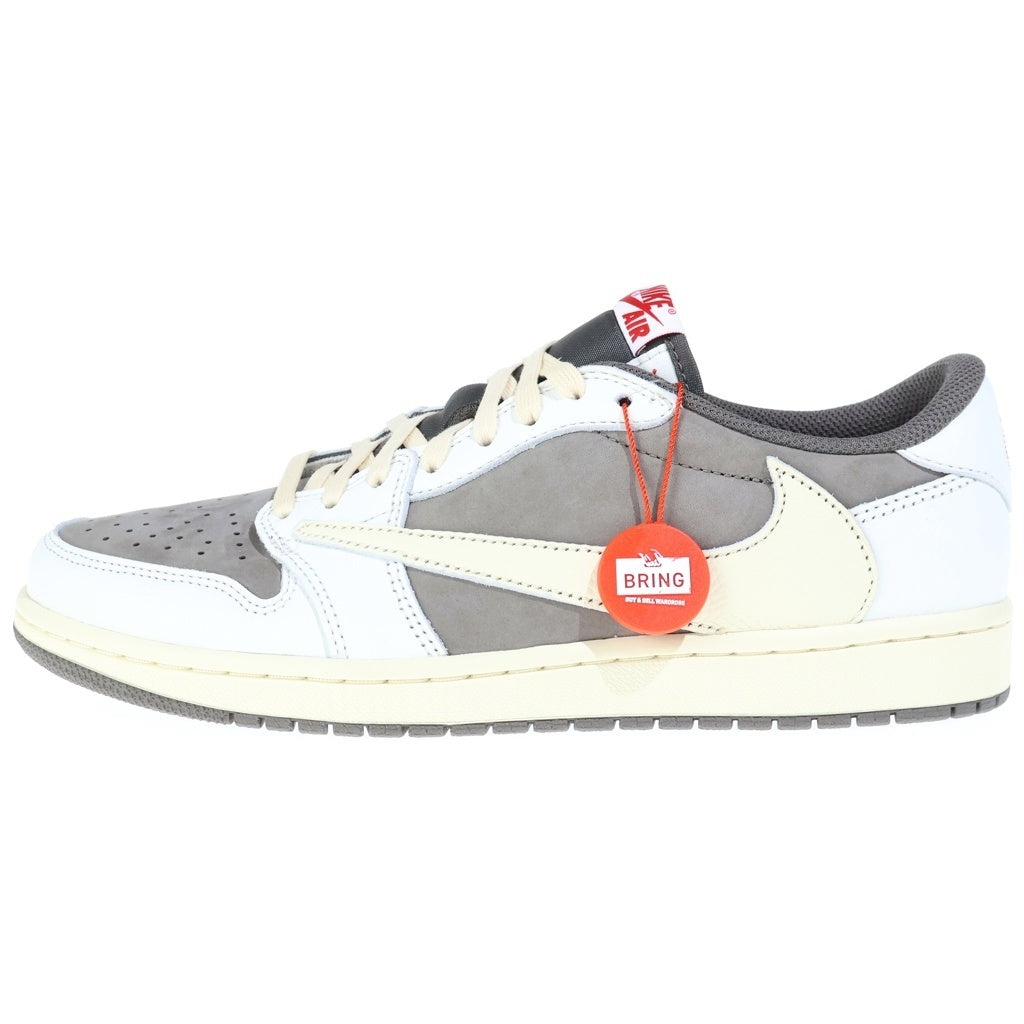 NIKE(ナイキ) ×TRAVIS SCOTT AIR JORDAN1 LOW OG SP DM7866-162 エアジョーダン1 ローカットスニーカー カーキ/ホワイト US10/28.0cm