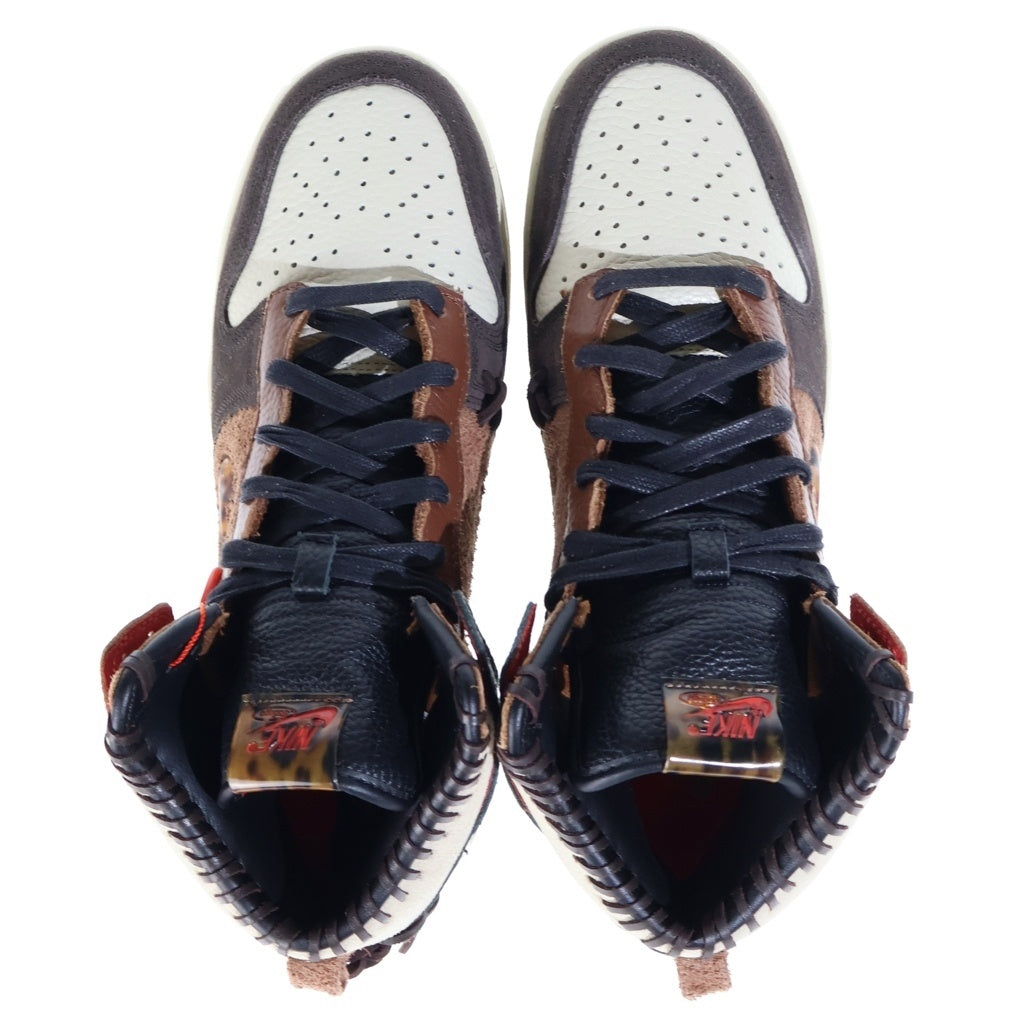 NIKE(ナイキ) ×Bodega DUNK HIGH LEGEND FAUNA BROWN CZ8125-200 ボデガ ダンク ハイ レジェンドファウナブラウン ハイカットスニーカー ブラウン US10/28.0cm