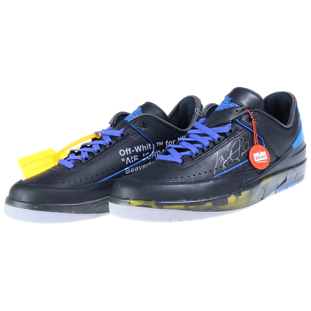 NIKE(ナイキ) ×OFF-WHITE AIR JORDAN 2 RETRO LOW SP DJ4375-004 オフホワイト エアジョーダン2 レトロ ローカットスニーカー ブラック/ブルー US10.5/28.5cm