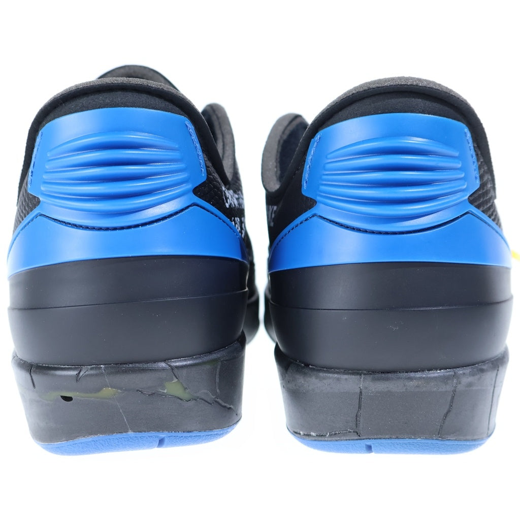 NIKE(ナイキ) ×OFF-WHITE AIR JORDAN 2 RETRO LOW SP DJ4375-004 オフホワイト エアジョーダン2 レトロ ローカットスニーカー ブラック/ブルー US10.5/28.5cm