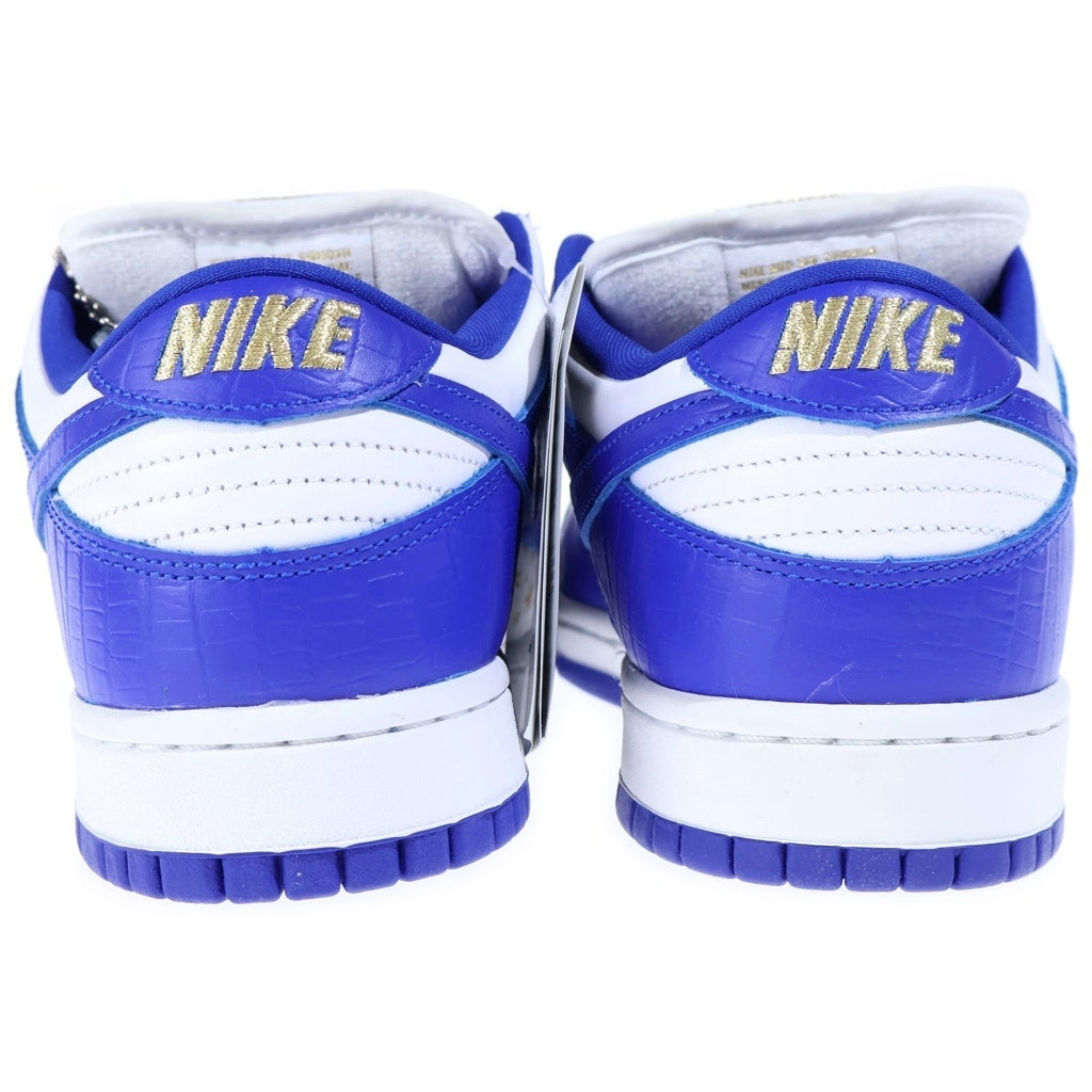 NIKE SB(ナイキエスビー) ×SUPREME DUNK LOW OG QS GOLD STARS WHITE/HYPER BLUE DH3228-100 シュプリーム ダンク ローカットスニーカー ブルー US9.5/27.5cm