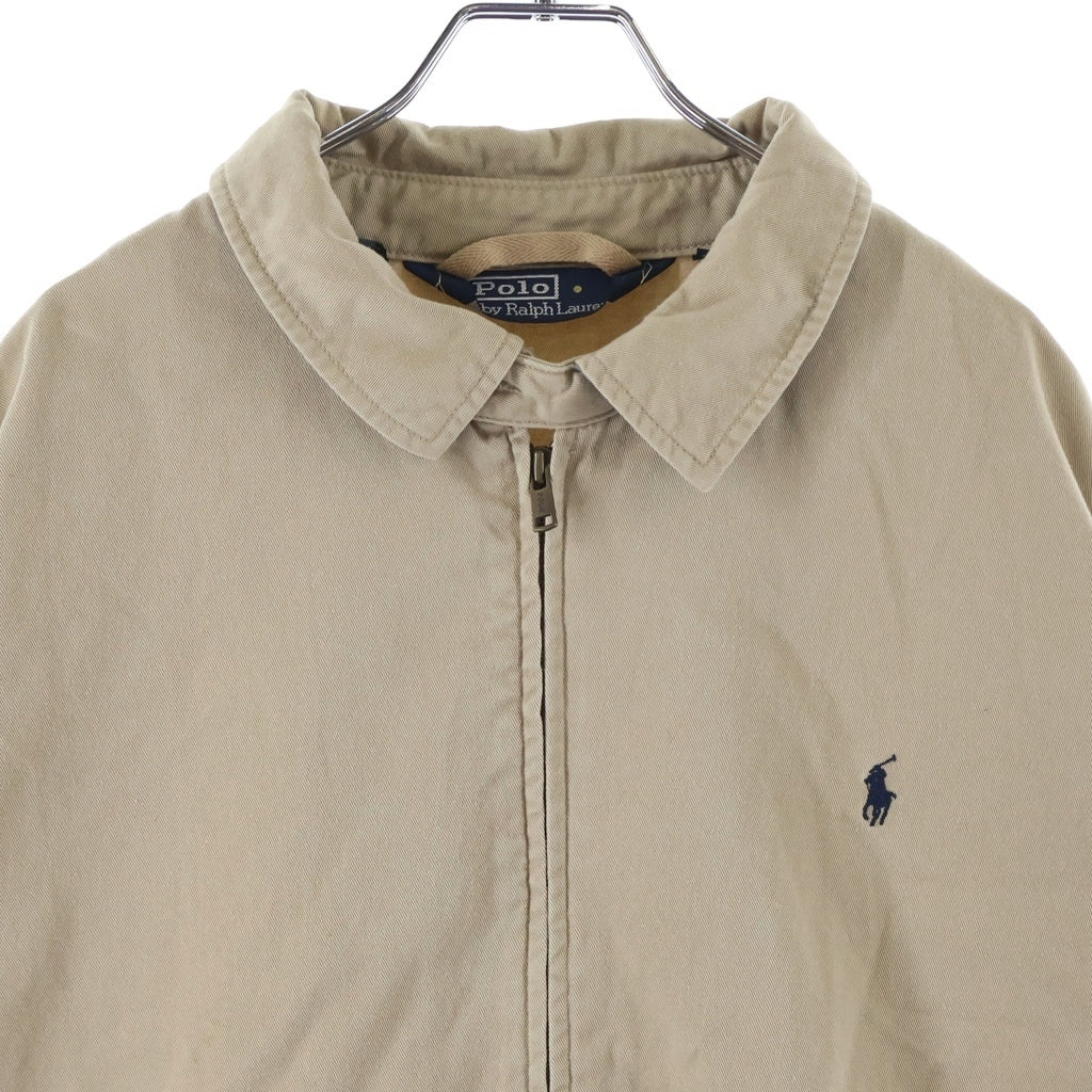 POLO RALPH LAUREN(ポロラルフローレン) ポニー刺繍ロゴ ジップアップジャケット スイングトップ ベージュ H05