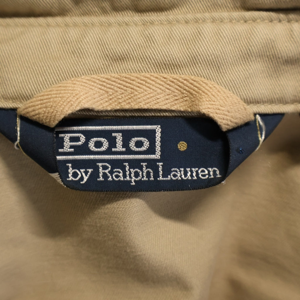 POLO RALPH LAUREN(ポロラルフローレン) ポニー刺繍ロゴ ジップアップジャケット スイングトップ ベージュ H05