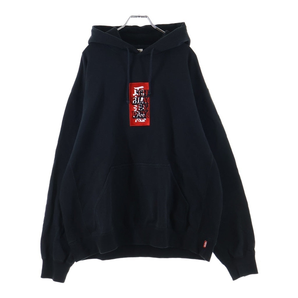 THE BLACK EYE PATCH(ブラックアイパッチ) 取扱注意 LABEL HOODIE SWEATSHIRT ラベル プルオーバーパーカー フーディー ブラック