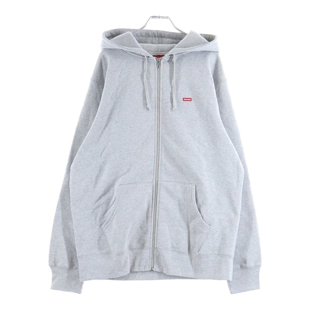 SUPREME(シュプリーム) Small Box Logo Zip Up Hooded Sweatshirt スモールボックスロゴ ジップアップパーカー フーディ グレー