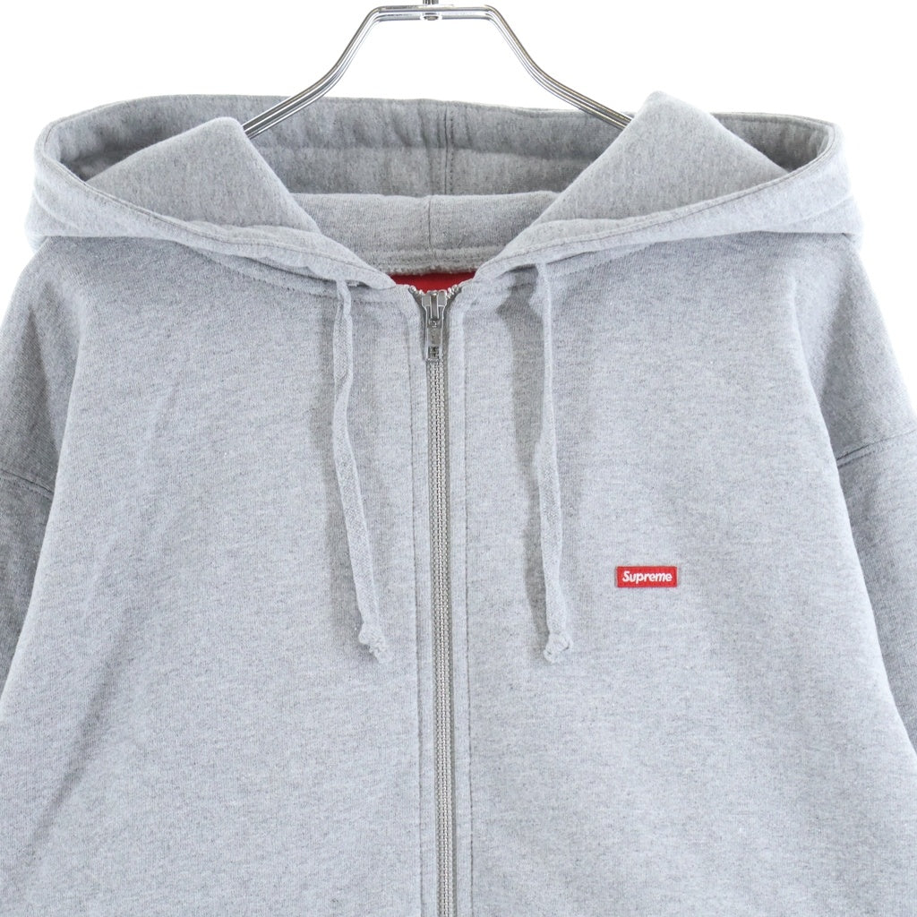 SUPREME(シュプリーム) Small Box Logo Zip Up Hooded Sweatshirt スモールボックスロゴ ジップアップパーカー フーディ グレー