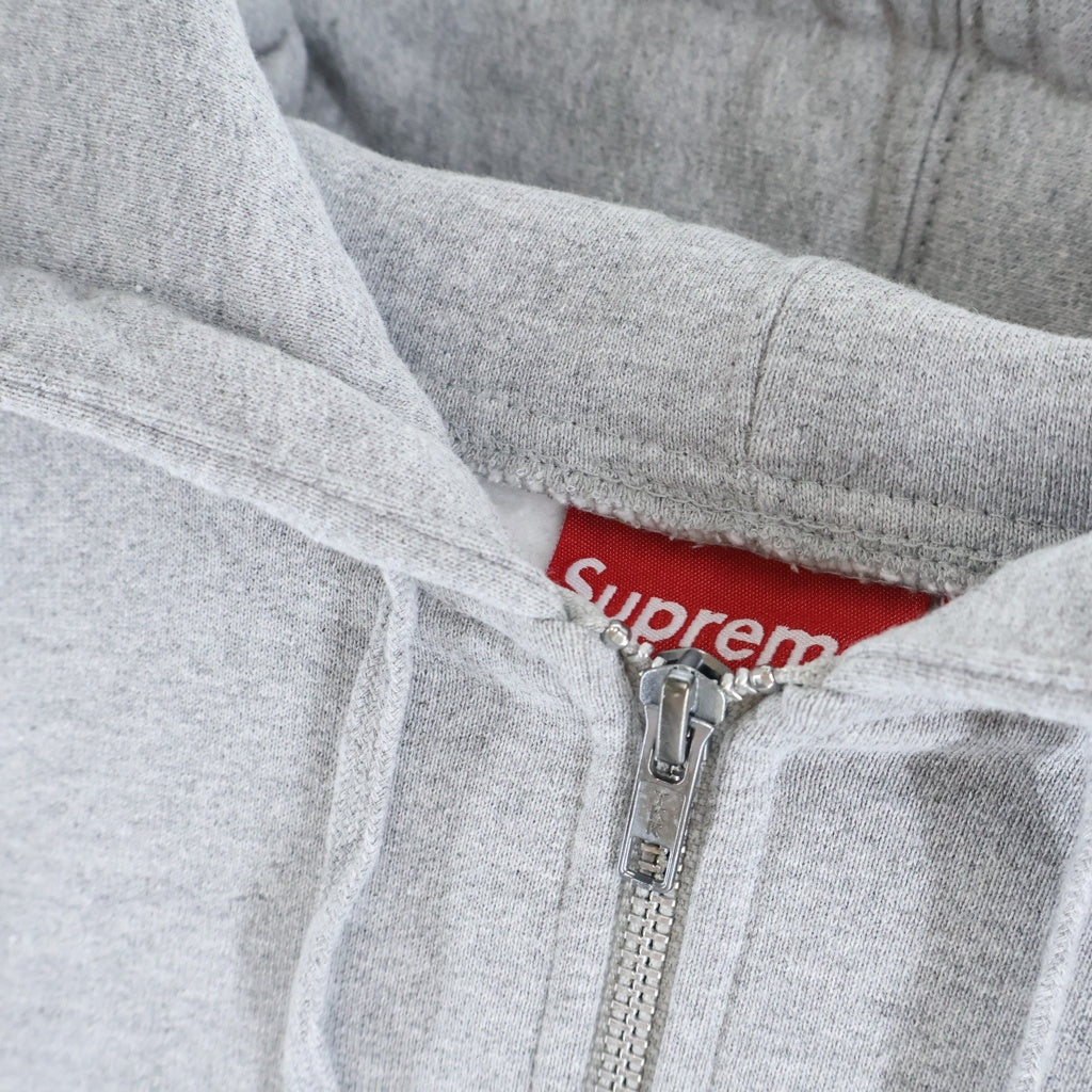 SUPREME(シュプリーム) Small Box Logo Zip Up Hooded Sweatshirt スモールボックスロゴ ジップアップパーカー フーディ グレー