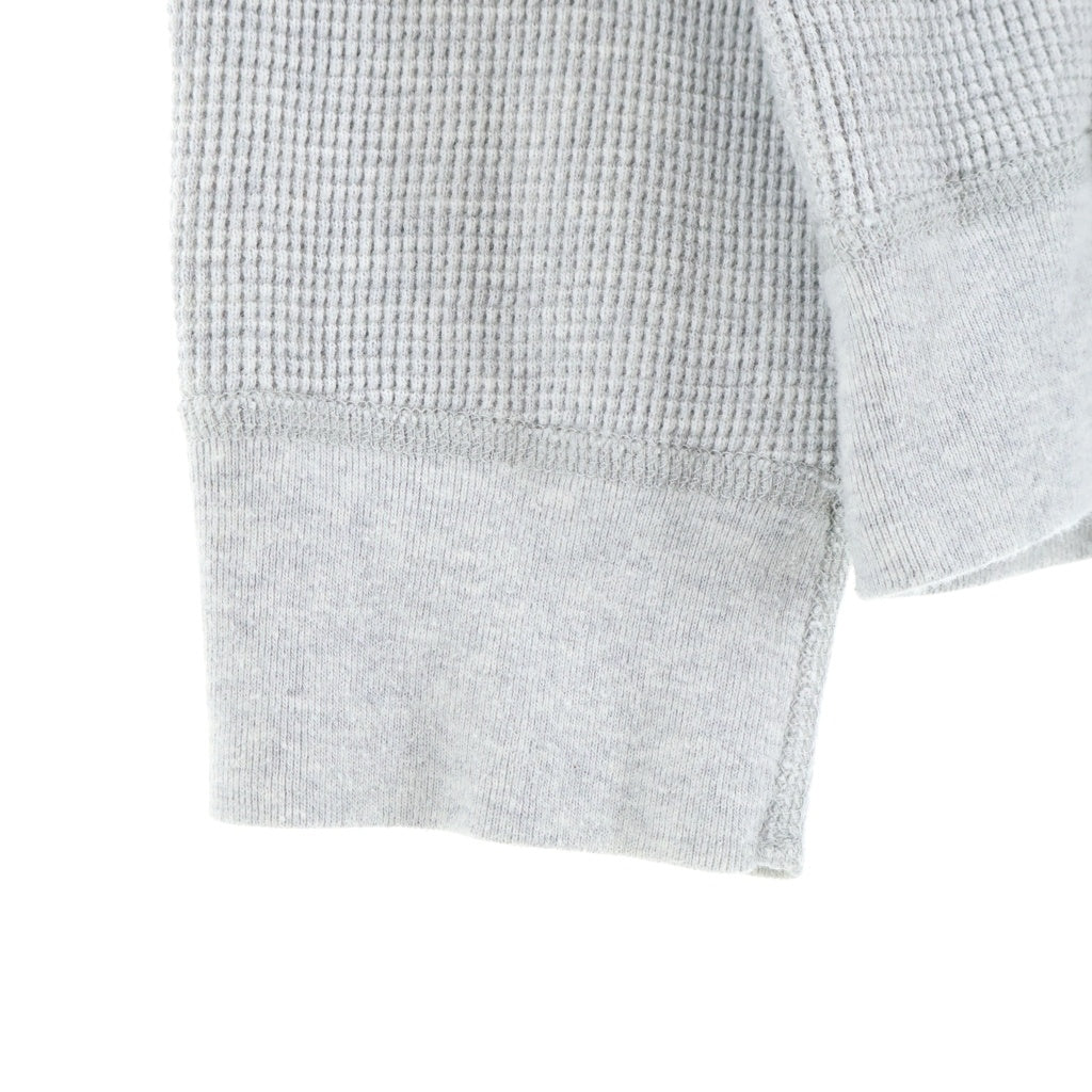 SUPREME(シュプリーム) 16AW Hooded Waffle Thermal ワッフル サーマル プルオーバーパーカー グレー