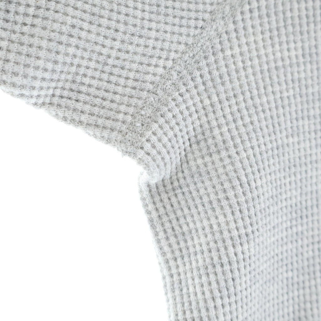 SUPREME(シュプリーム) 16AW Hooded Waffle Thermal ワッフル サーマル プルオーバーパーカー グレー