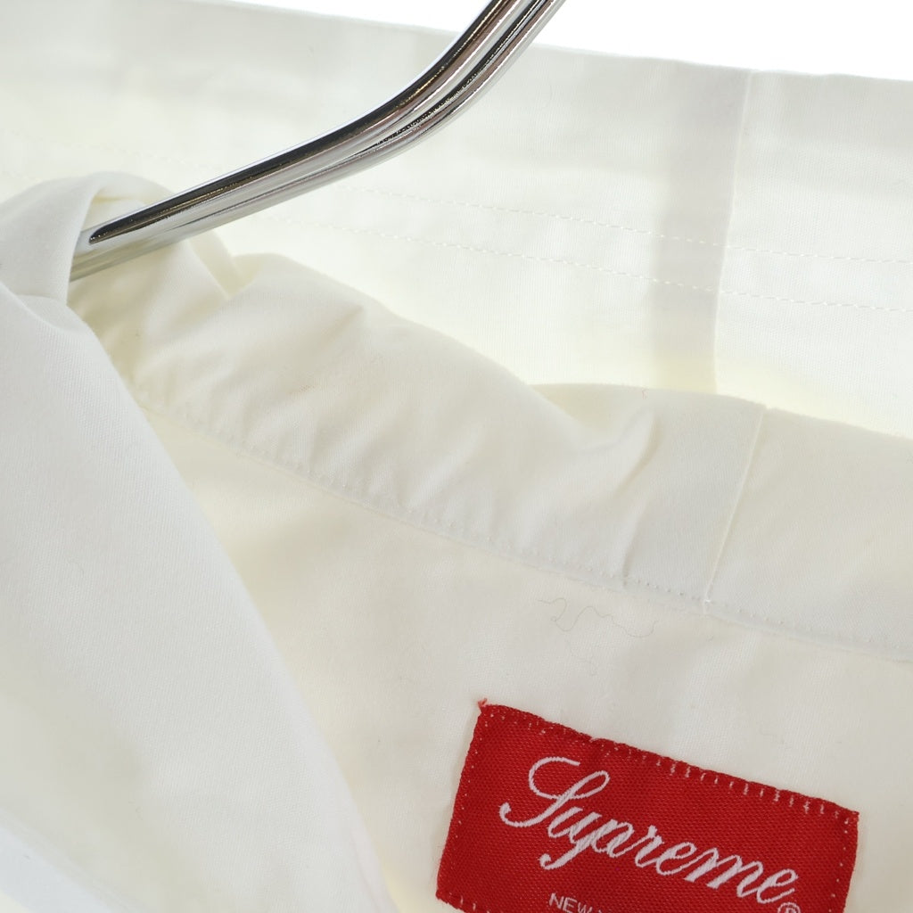 SUPREME(シュプリーム) Hooded Snap Front Shirt シャツフーディー スナップボタン ホワイト