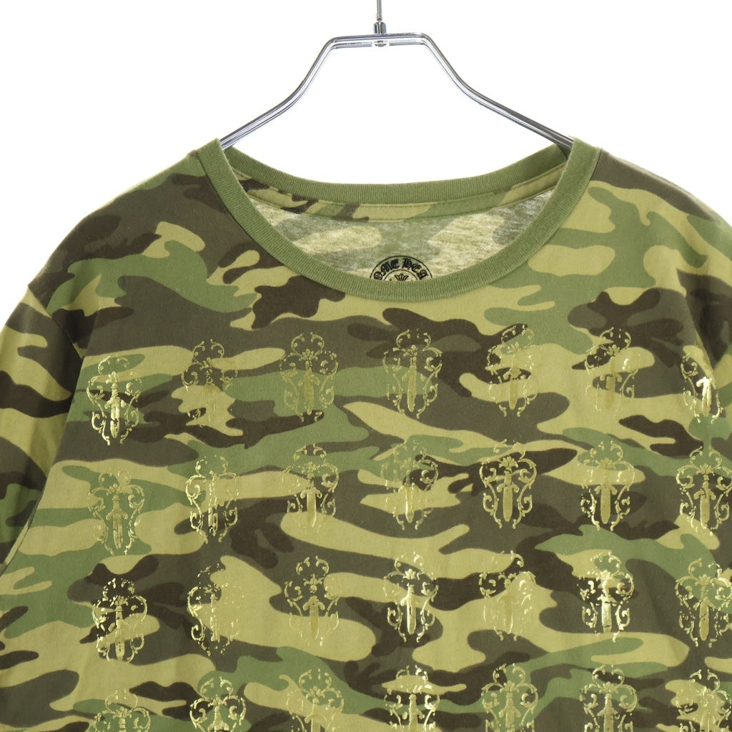 CHROME HEARTS(クロムハーツ) OLD VINE DAGGER S/S オールド ヴァインダガー プリント半袖Tシャツ カットソー 迷彩 カーキ