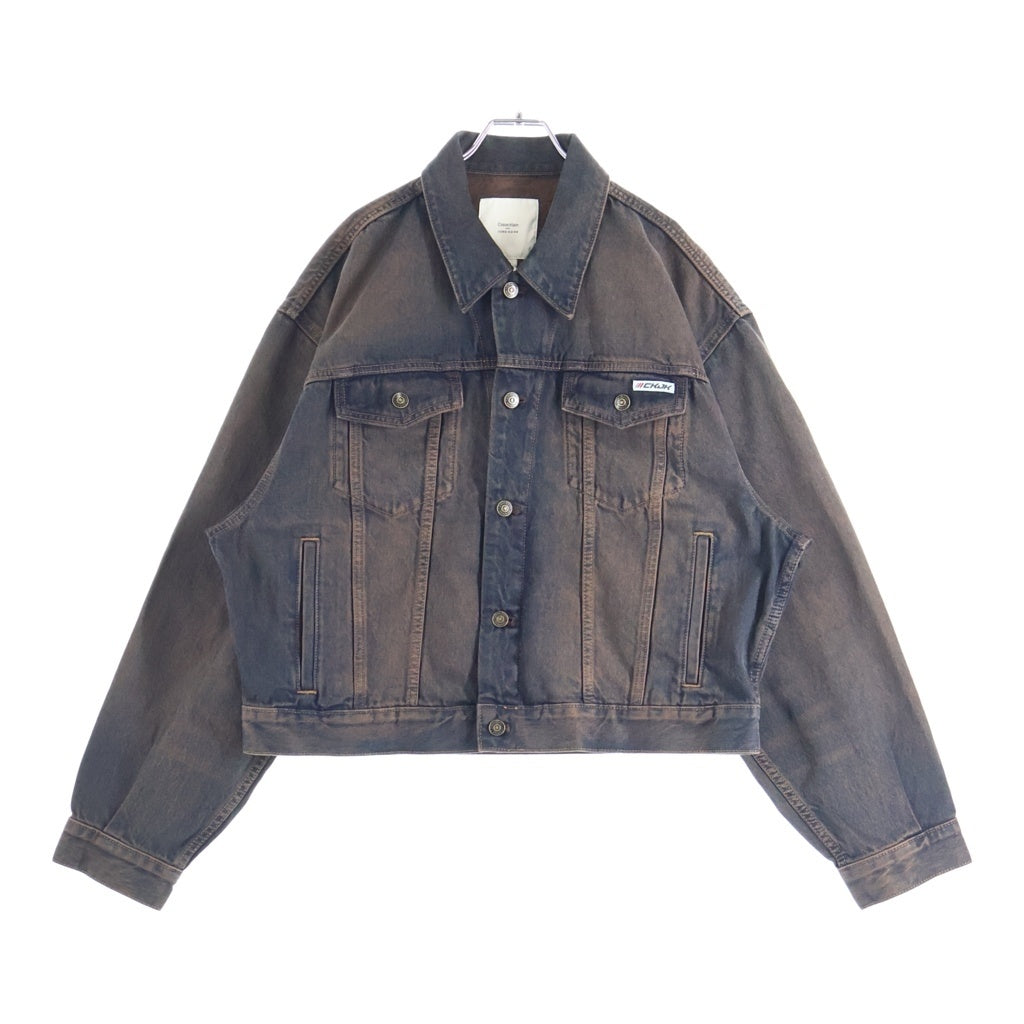 Calvin Klein(カルバンクライン) ×Jung Kook 90s Denim Jacket ジョングク デニムトラッカージャケット ブラウン 40433MF 001