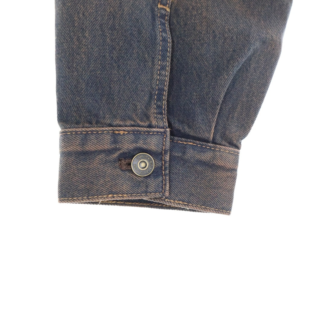 Calvin Klein(カルバンクライン) ×Jung Kook 90s Denim Jacket ジョングク デニムトラッカージャケット ブラウン 40433MF 001