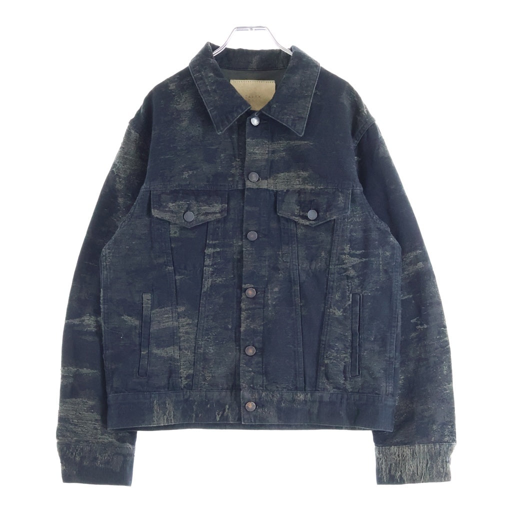 TAAKK(ターク) 25SS 3RD TYPE DENIM JACKET サードタイプ ダメージ加工 デニムジャケット ブラック TA25SS-BL016