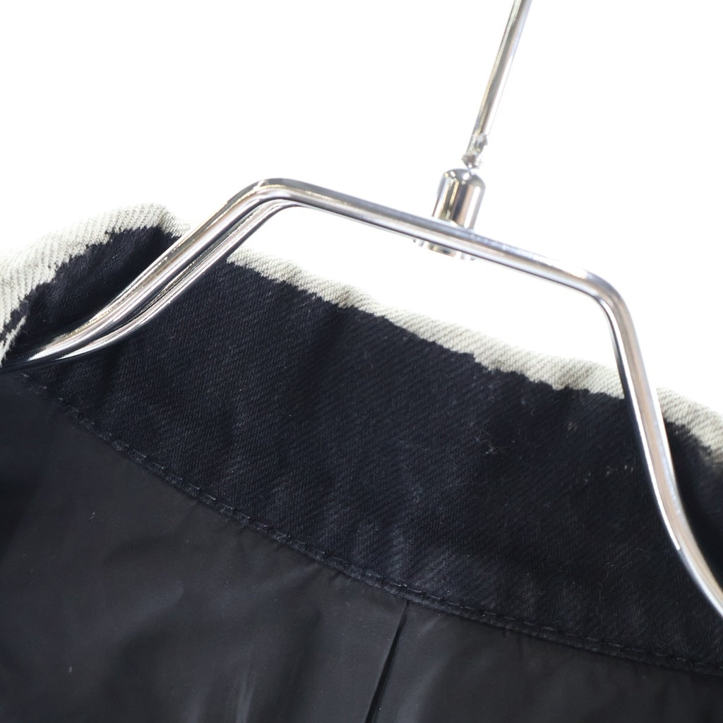 YOHJI YAMAMOTO REGULATION(ヨウジヤマモト レギュレーション) ブリーチデニム ライダースジャケット ブラック FMーJ56ー006
