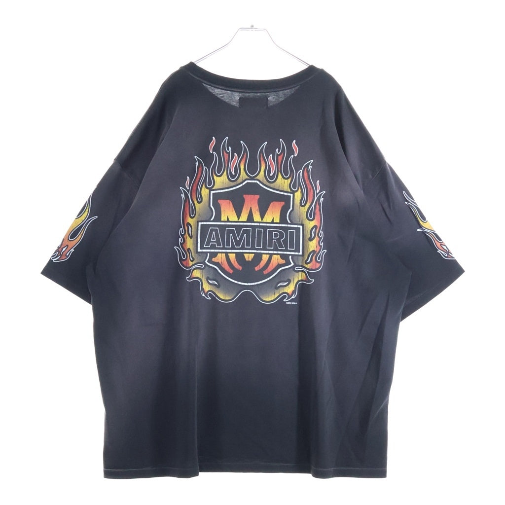 AMIRI(アミリ) MA FLAMES OS TEE BLACK エムエー フレイムズ オーエス Tシャツ ブラック AMTOJR1111