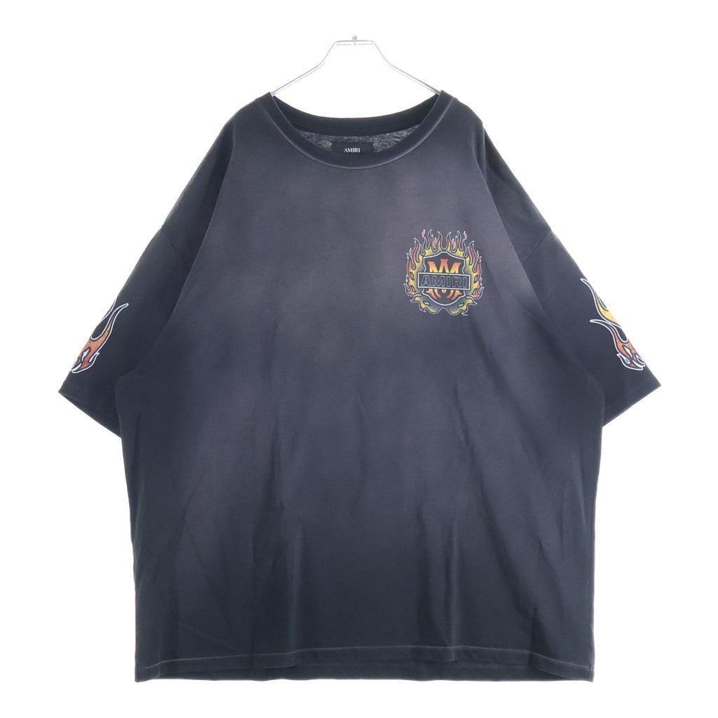AMIRI(アミリ) MA FLAMES OS TEE BLACK エムエー フレイムズ オーエス Tシャツ ブラック AMTOJR1111
